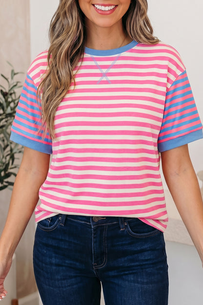 Pink Stripe Tee