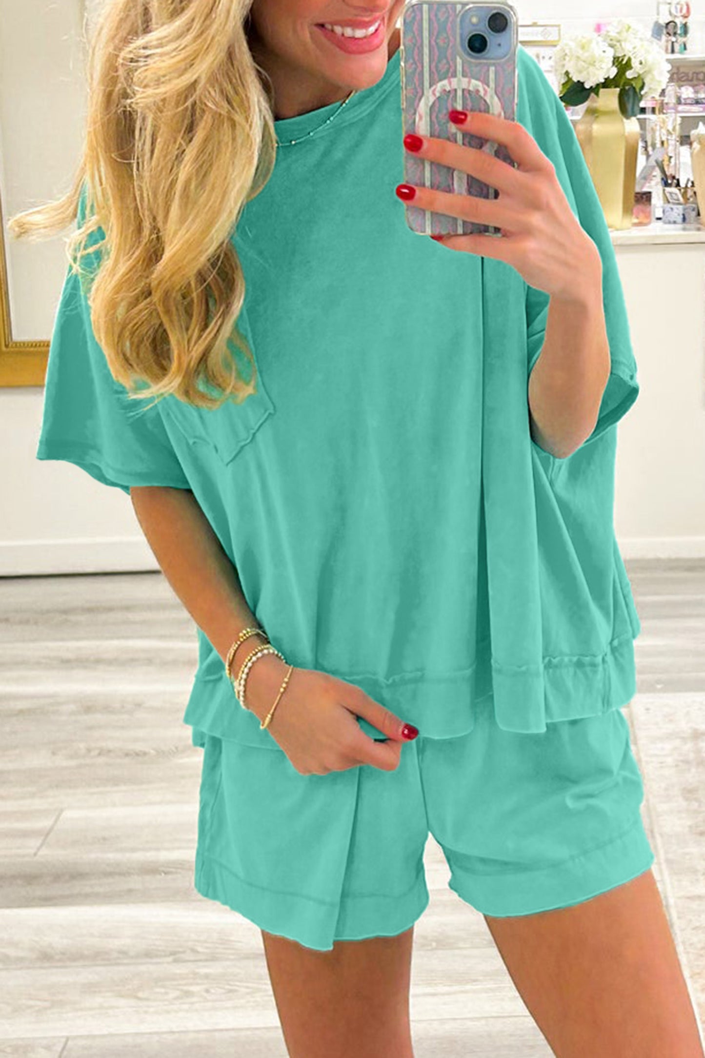 Oversized Top and Shorts Set
